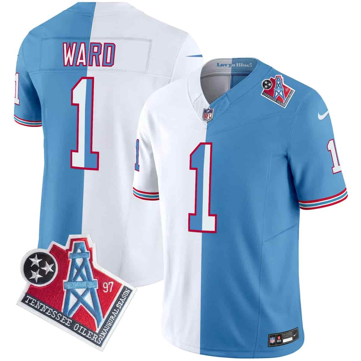 Men's Titans 1997 Throwback Vapor Limited Jersey - All Stitched Cam Ward   1