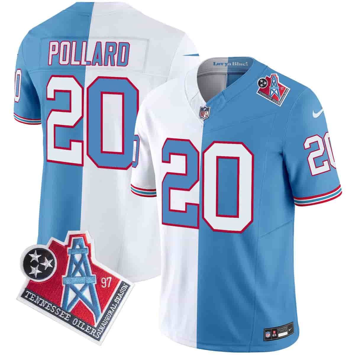 Men's Titans 1997 Throwback Vapor Limited Jersey - All Stitched Tony Pollard    20