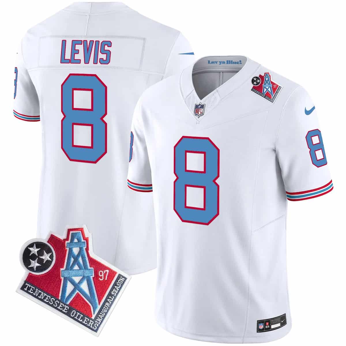 Men's Titans 1997 Throwback Vapor Limited Jersey - All Stitched Will Levis
