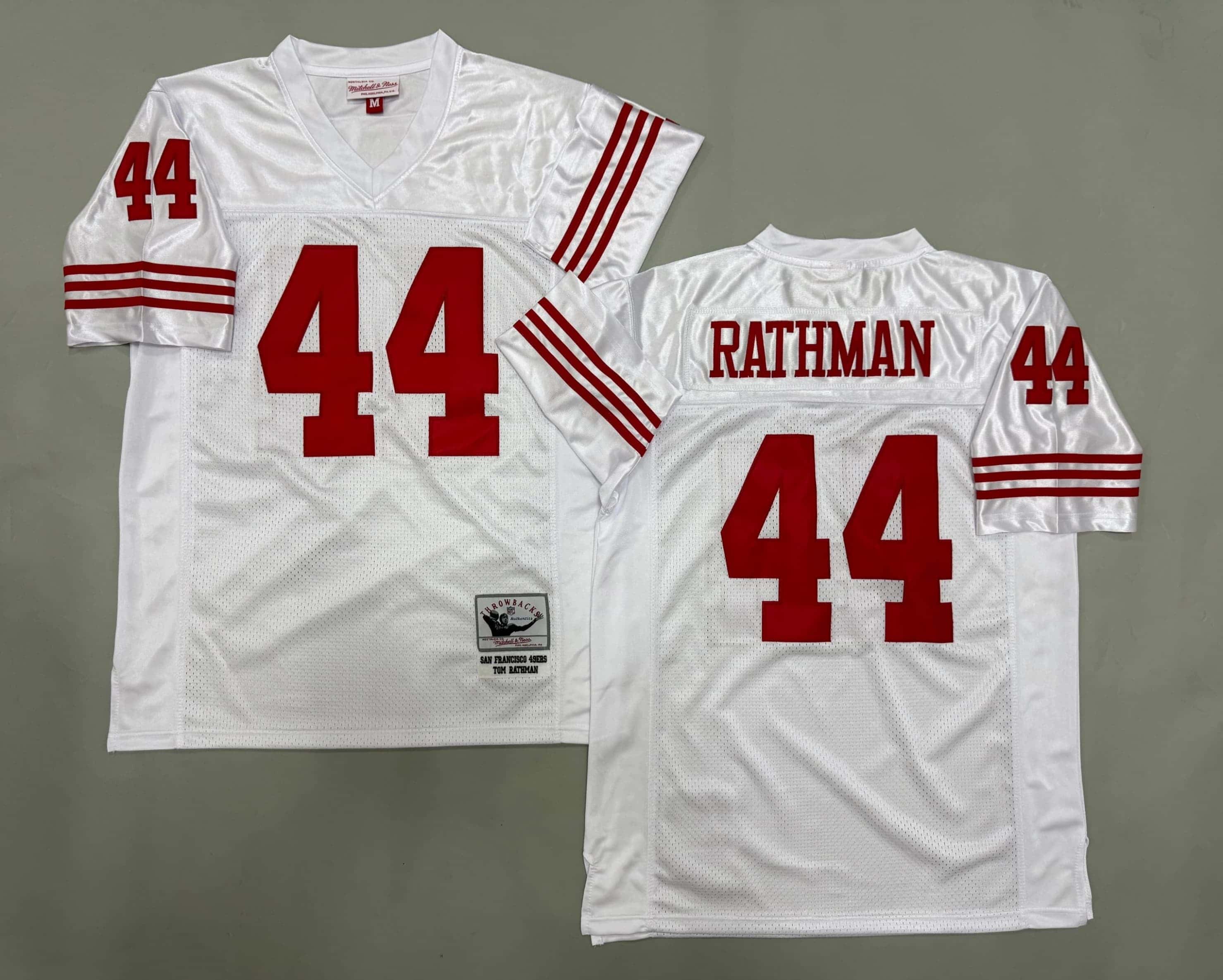 Men's Tom Rathman Scarlet San Francisco   49ers