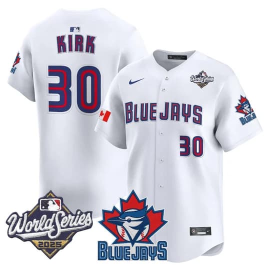 Men's Toronto Blue Jays 2025 World Series Vapor Premier Limited Jersey V3 - All Stitched Alejandro Kirk   30