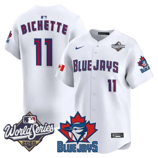 Men's Toronto Blue Jays 2025 World Series Vapor Premier Limited Jersey V3 - All Stitched Bo Bichette   11