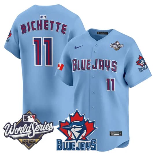 Men's Toronto Blue Jays 2025 World Series Vapor Premier Limited Jersey V3 - All Stitched Bo Bichette