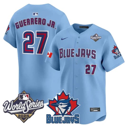 Men's Toronto Blue Jays 2025 World Series Vapor Premier Limited Jersey V3 - All Stitched Vladimir Guerrero Jr.