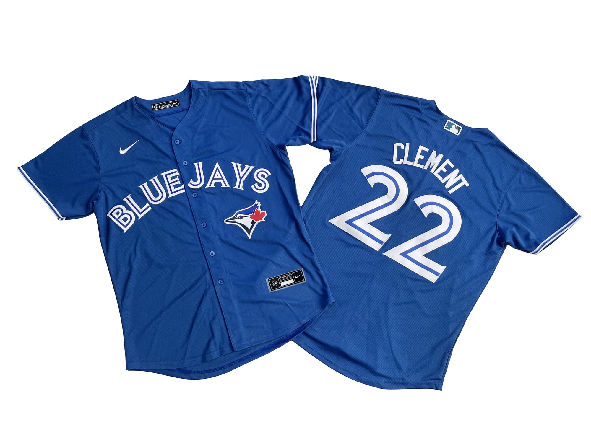 Men's Toronto Blue Jays 22# Ernie Clement Nike Blue Alternate Replica Player Name Jersey