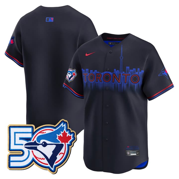 Men's Toronto Blue Jays 50 Seasons Patch Vapor Premier Limited   Jersey -  All  Stitched