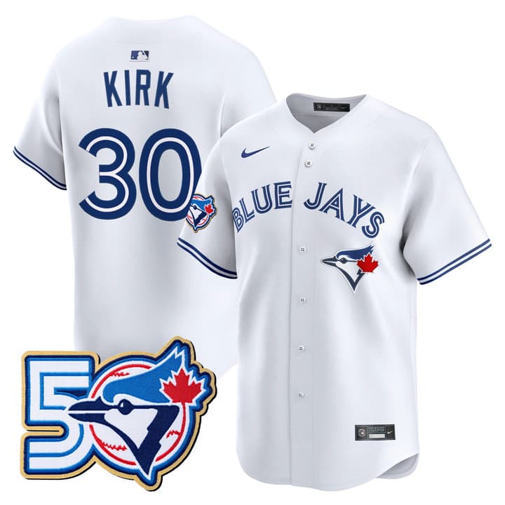 Men's Toronto Blue Jays 50 Seasons Patch Vapor Premier Limited  Jersey - All Stitched Alejandro  Kirk 30