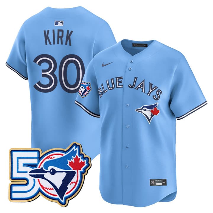 Men's Toronto Blue Jays 50 Seasons Patch Vapor Premier Limited  Jersey - All Stitched Alejandro Kirk #30
