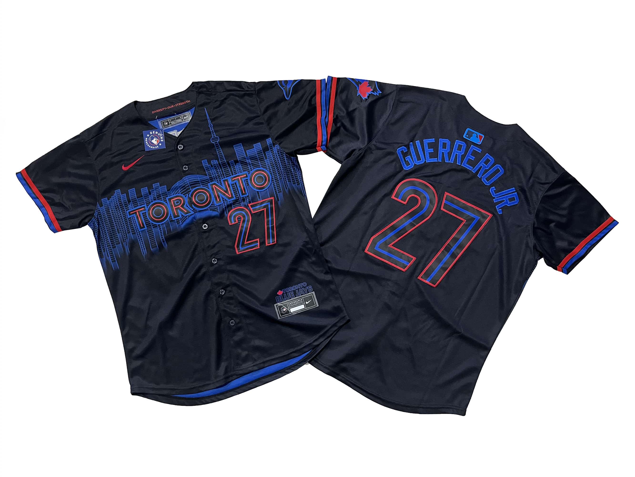 Men's Toronto Blue Jays Vladimir Guerrero Jr. Nike Black 2024 City Connect Limited Player Jersey