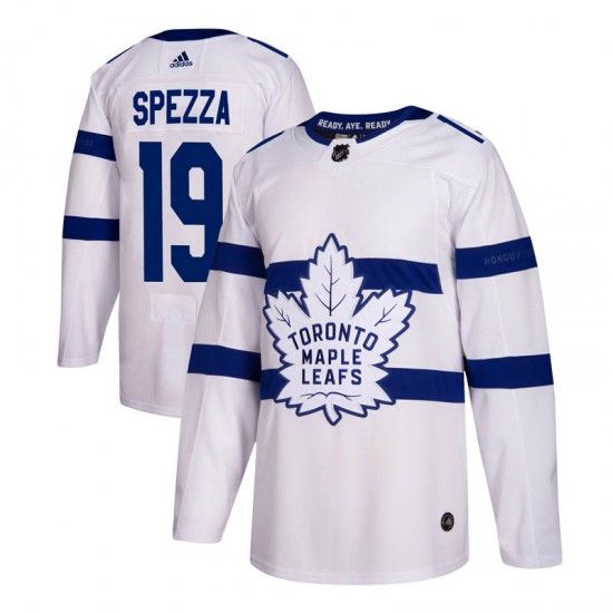 Men's Toronto Maple Leafs #19 Jason Spezza adidas White 2018 NHL Stadium Series Player Jersey Stitched