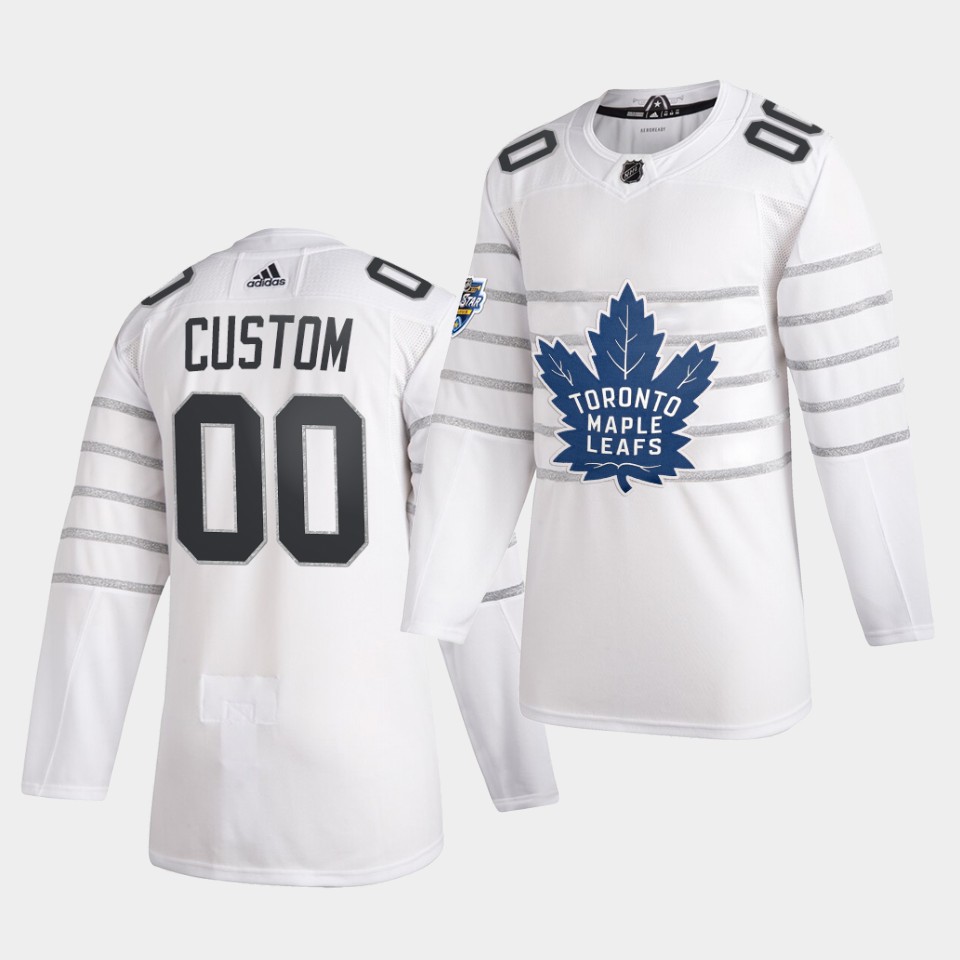 Men's Toronto Maple Leafs Custom 2020 NHL All-Star Game White Authentic Jersey