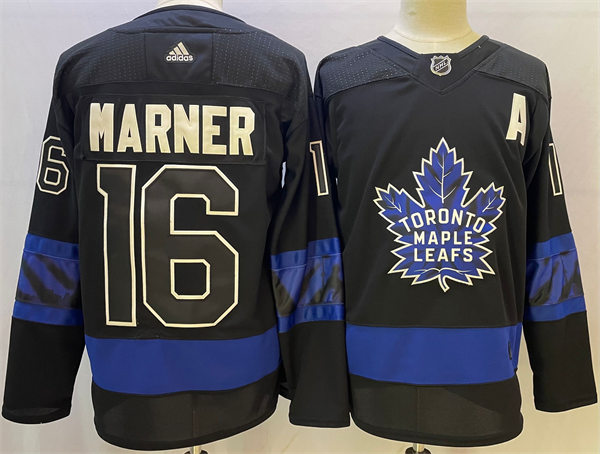 Men's Toronto Maple Leafs x drew house #16 Mitchell Marner Adidas Black Alternate Reversible Next Gen Jersey Stitched