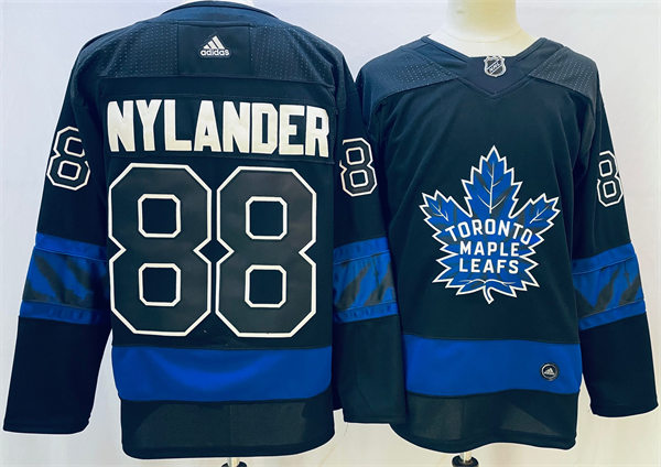 Men's Toronto Maple Leafs x drew house #88 William Nylander Adidas Black Alternate Reversible Next Stitched