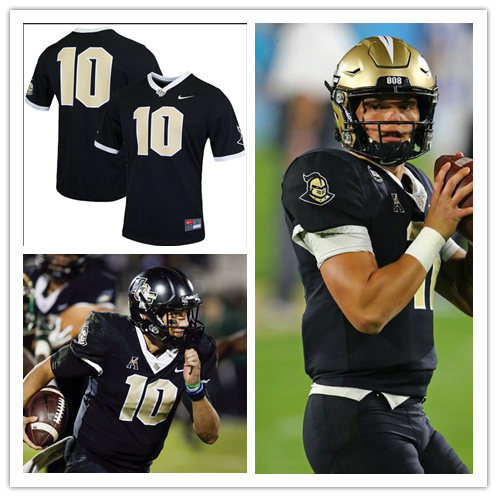 Men's UCF Knights Custom Nike Black Gold Football Jersey