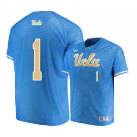 Men's UCLA Bruins #1 Matt McLain Blue Under Armour College Baseball Jersey