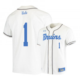 Men's UCLA Bruins #1 Matt McLain White Under Armour College Baseball Jersey