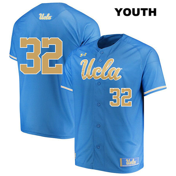 Men's UCLA Bruins #32 Zack Weiss Blue Under Armour College Baseball Jersey