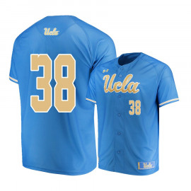 Men's UCLA Bruins #38 Pat Caulfield Blue Under Armour College Baseball Jersey