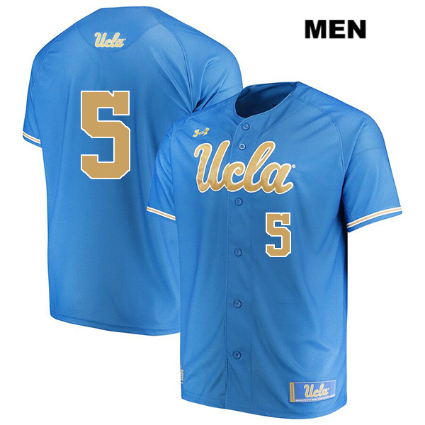 Men's UCLA Bruins #5 Garrett Mitchell Blue Under Armour College Baseball Jersey
