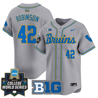 Men's UCLA Bruins 2025 World Series Vapor Premier Limited Jersey - All Stitched Jackie Robinson   42