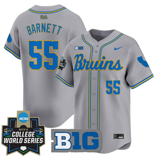 Men's UCLA Bruins 2025 World Series Vapor Premier Limited Jersey - All Stitched Michael Barnett   55