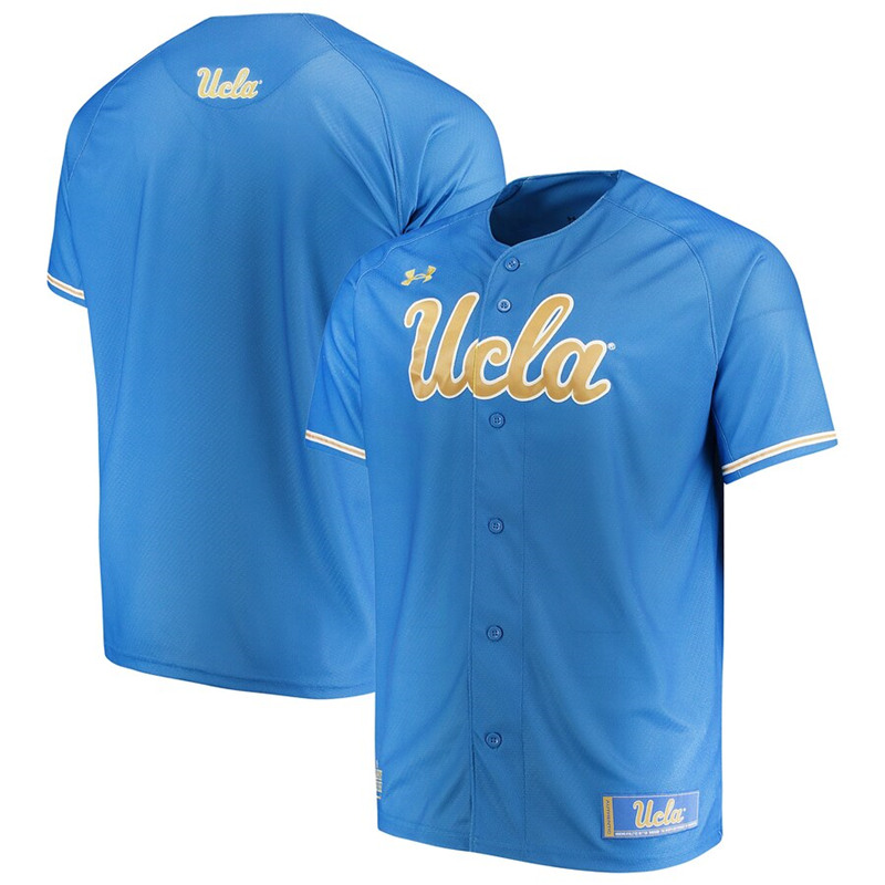 Men's UCLA Bruins Blue Under Armour College Baseball Team Jersey