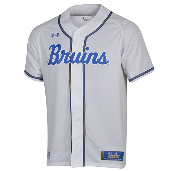 Men's UCLA Bruins White Under Armour College Baseball Team Jersey
