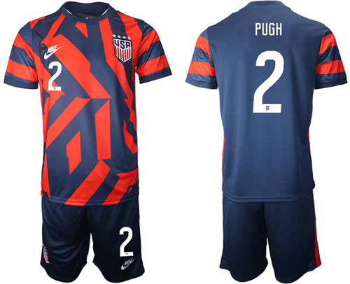Men's USA #2 Pugh Away Jersey