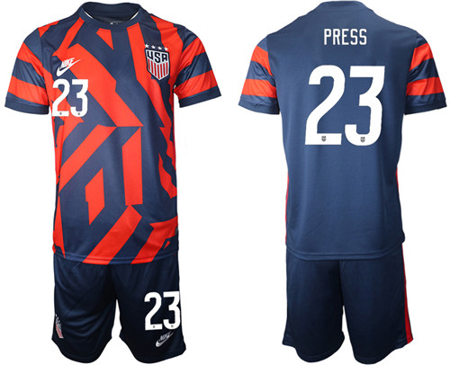 Men's USA #23 Press Away Jersey