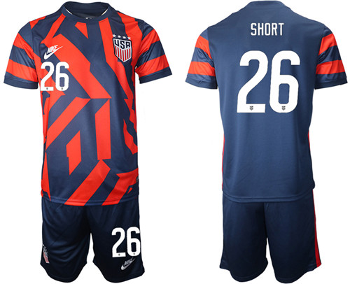 Men's USA #26 Short Away Jersey