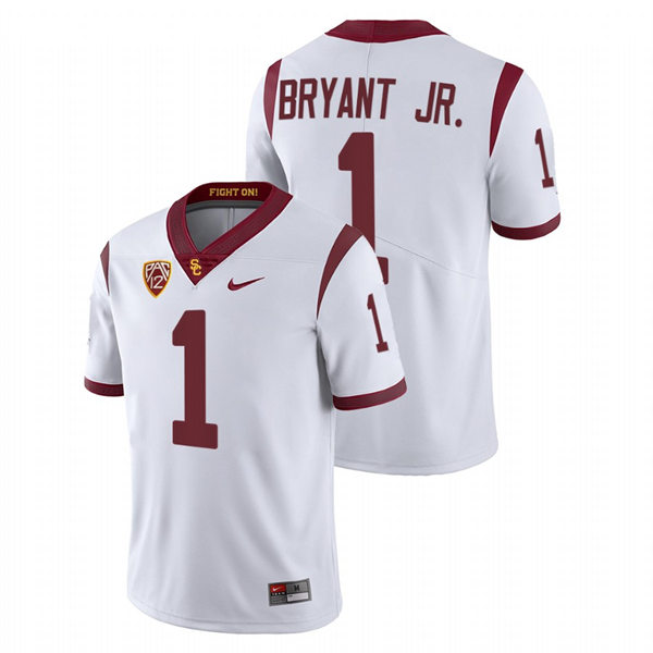 Men's USC Trojans #1 Gary Bryant Jr. Nike White Limited Football Performance Jersey