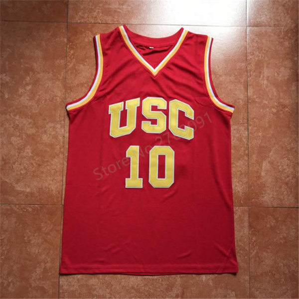Men's USC Trojans #10 Demar DeRozan Red Stitched Nike NCAA COLLEGE Throwback Basketball JERSEY 