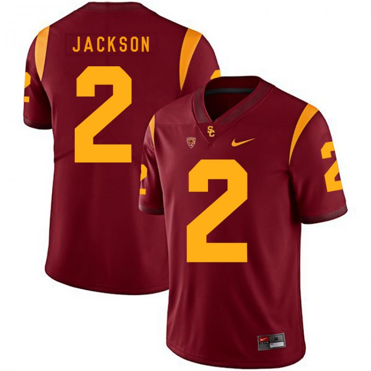 Men's USC Trojans #2 Adoree' Jackson Red 2015 College Football Nike PAC 12 Limited Jersey 