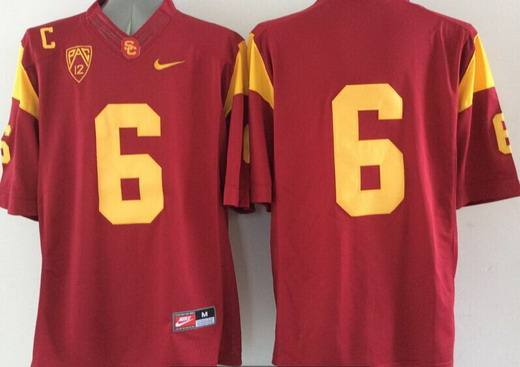 Men's USC Trojans #6 Cody Kessler Red 2015 College Football Nike PAC 12 Limited Jersey