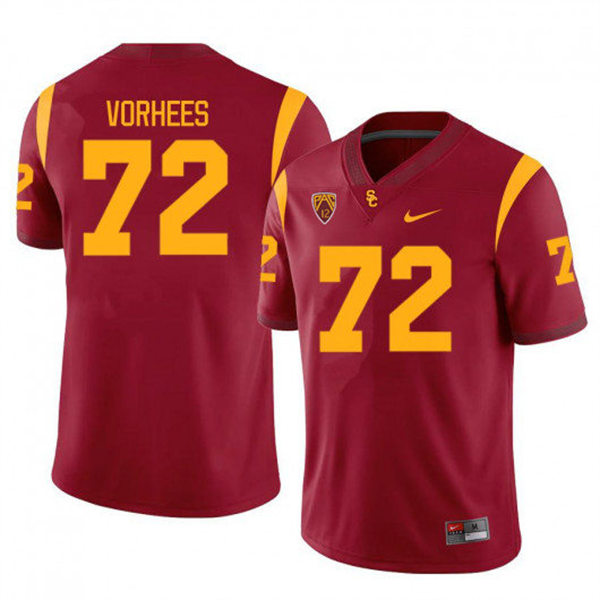 Men's USC Trojans #72 Andrew Vorhees Nike Cardinal College Football Vapor Untouchable Limited Jersey 