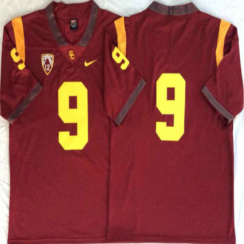 Men's USC Trojans #9 JuJu Smith-Schuster Red Nike NCAA College Vapor Untouchable Football Jersey 