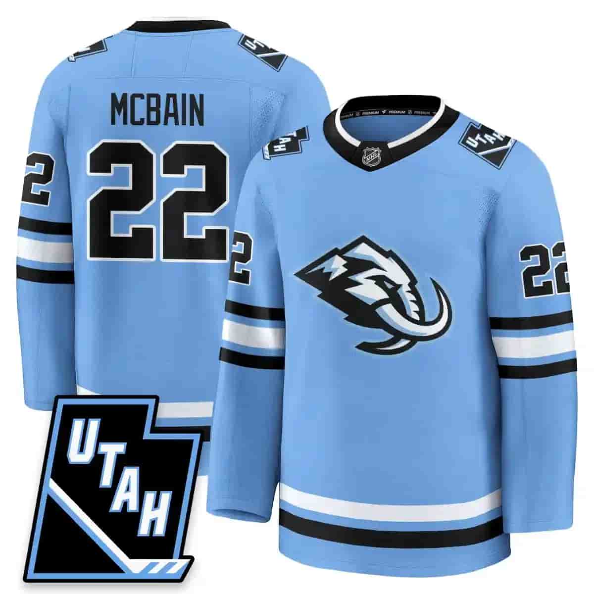 Men's Utah Hockey ‘Mammoth’ 2025 Limited Jersey - All Stitched Jack McBain -  22