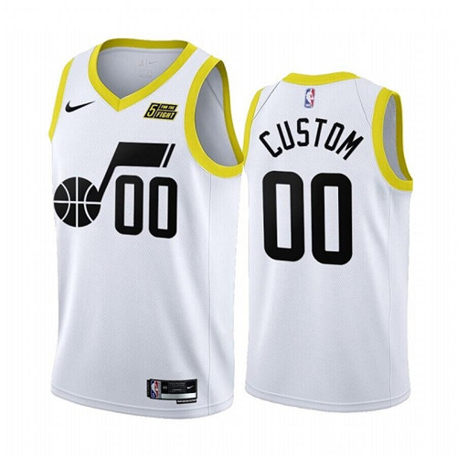 Men's Utah Jazz Active Player Custom 2022 23 White Association Edition Stitched Basketball Jersey