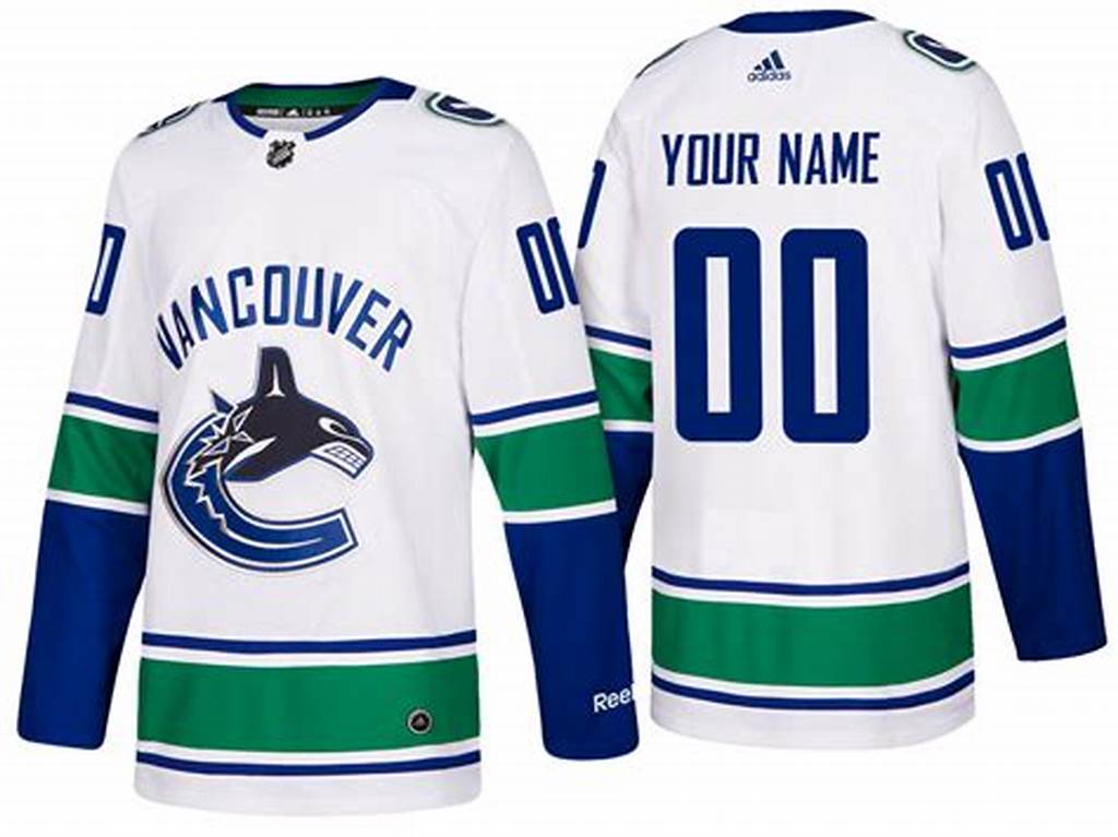 Men's Vancouver Canucks adidas White away Custom Jersey -Old Style Stitched