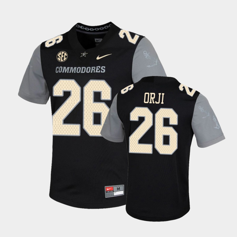 Men's Vanderbilt Commodores #26 Anfernee Orji Nike 2020 Black Untouchable College Game Football Jersey 
