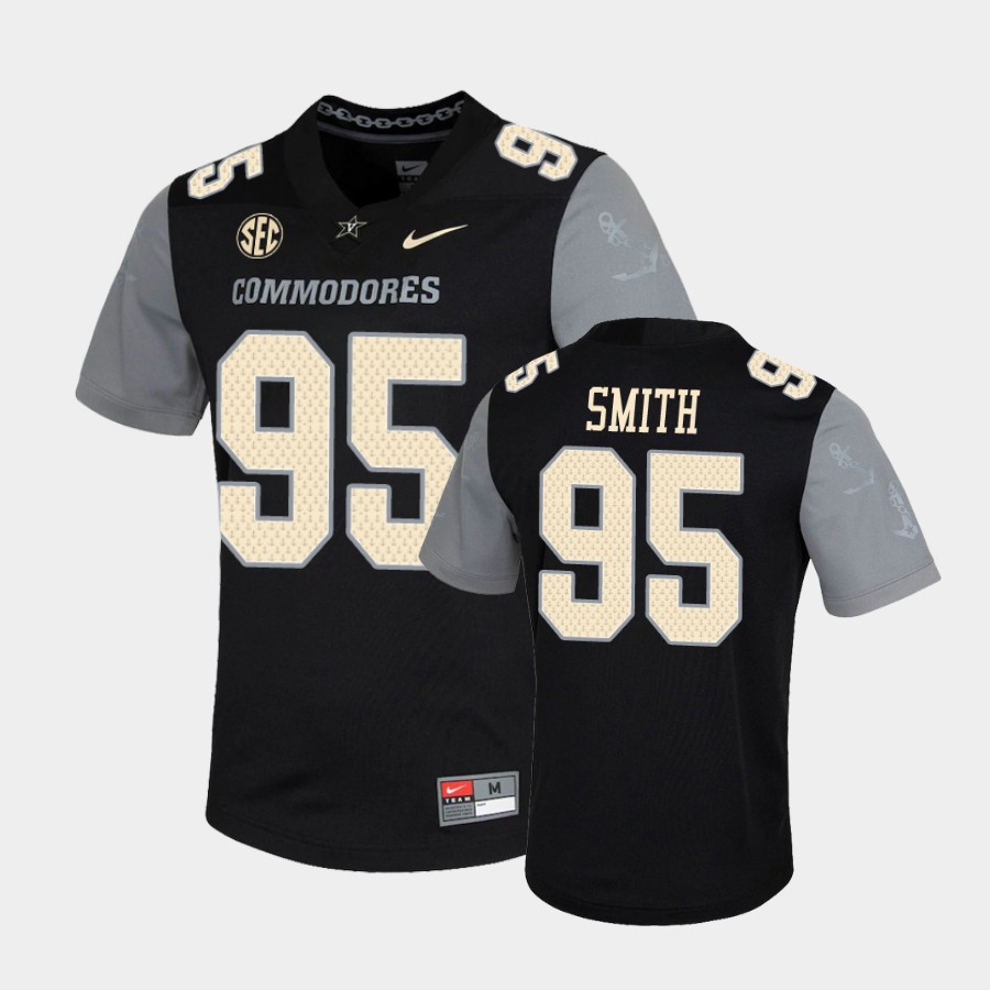 Men's Vanderbilt Commodores #95 Harrison Smith Nike 2020 Black Untouchable College Game Football Jersey 