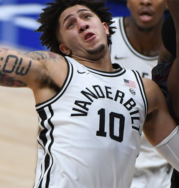 Men's Vanderbilt Commodores Custom Nike 2020 White Round Neck College Game Basketball 