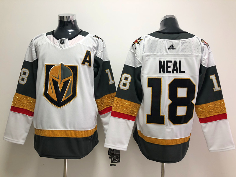 Men's Vegas Golden Knights #18 James Neal Adidas White Jersey Stitched