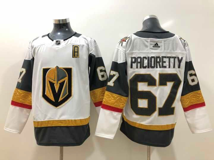 Men's Vegas Golden Knights #67 Max Pacioretty Adidas White Jersey Stitched