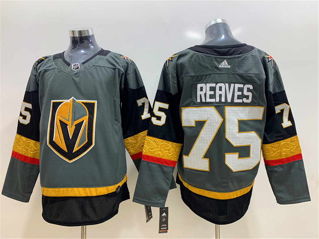 Men's Vegas Golden Knights #75 Ryan Reaves Adidas Grey Jersey Stitched