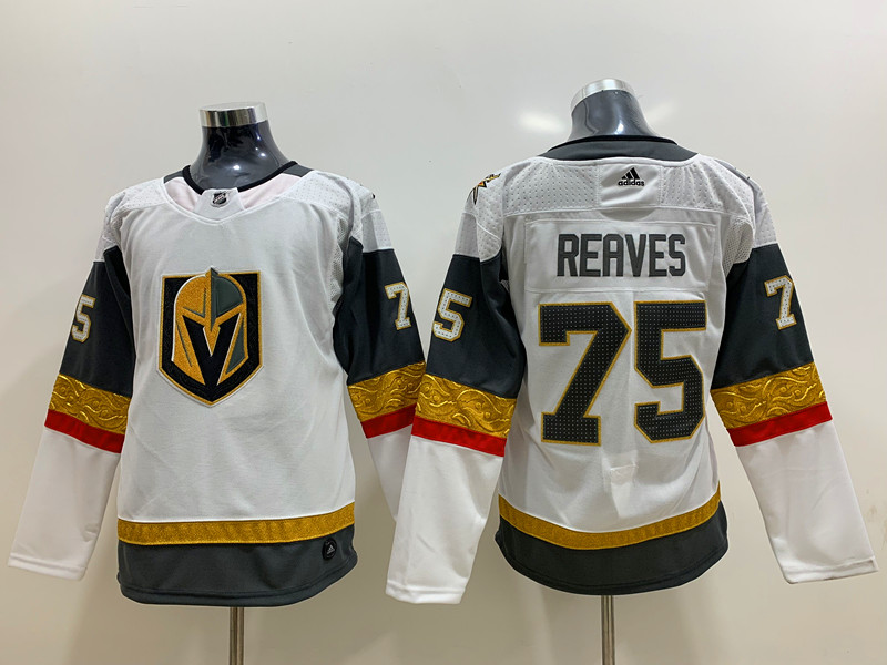 Men's Vegas Golden Knights #75 Ryan Reaves Adidas White Jersey Stitched
