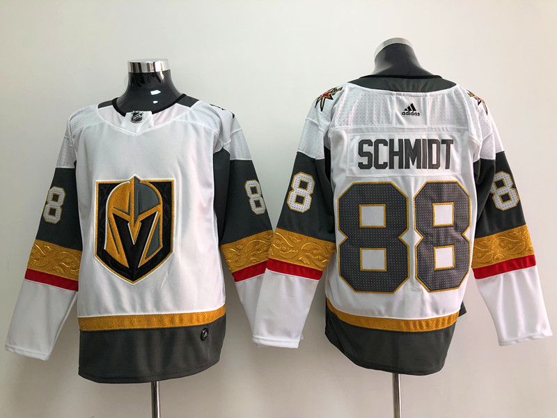 Men's Vegas Golden Knights #88 Nate Schmidt Adidas White Jersey Stitched