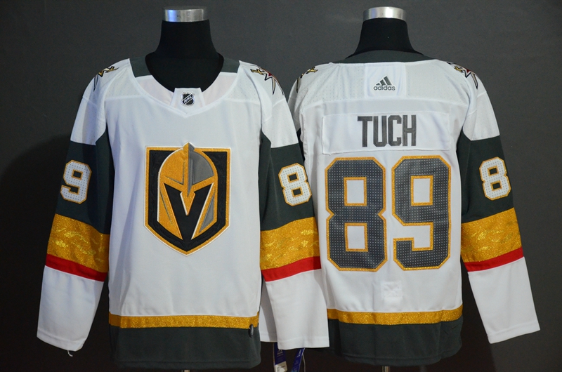 Men's Vegas Golden Knights #89 Alex Tuch Adidas White Jersey Stitched