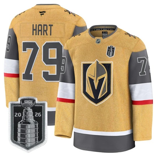 Men's Vegas Golden Knights 2026 Stanley Cup Patch Premium Jersey - All Stitched Carter Hart