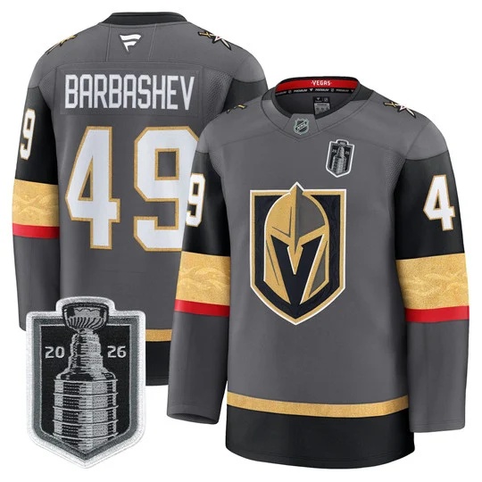 Men's Vegas Golden Knights 2026 Stanley Cup Patch Premium Jersey - All Stitched Ivan Barbashev   49